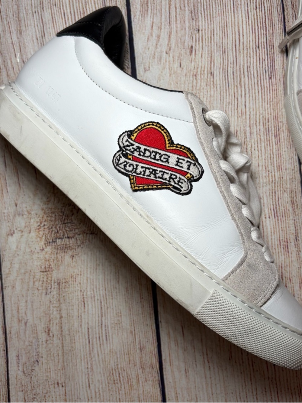 Zadig & Voltaire Heart Logo-Patch Sneakers - Picture 4 of 11